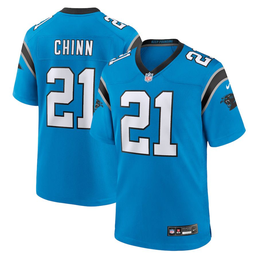 Men Carolina Panthers 21 Jeremy Chinn Nike Blue Alternate Game NFL Jersey